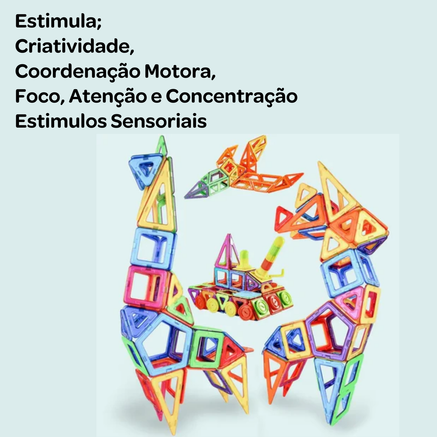 Blocos Magnéticos multicoloridos