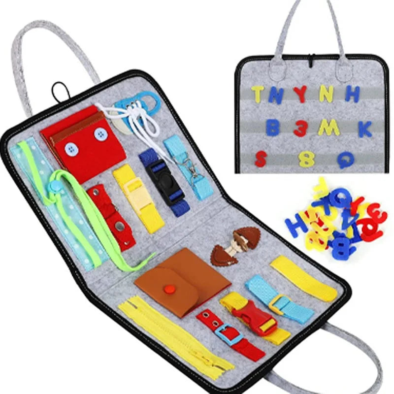 Placa Sensorial Montessori Dobrável