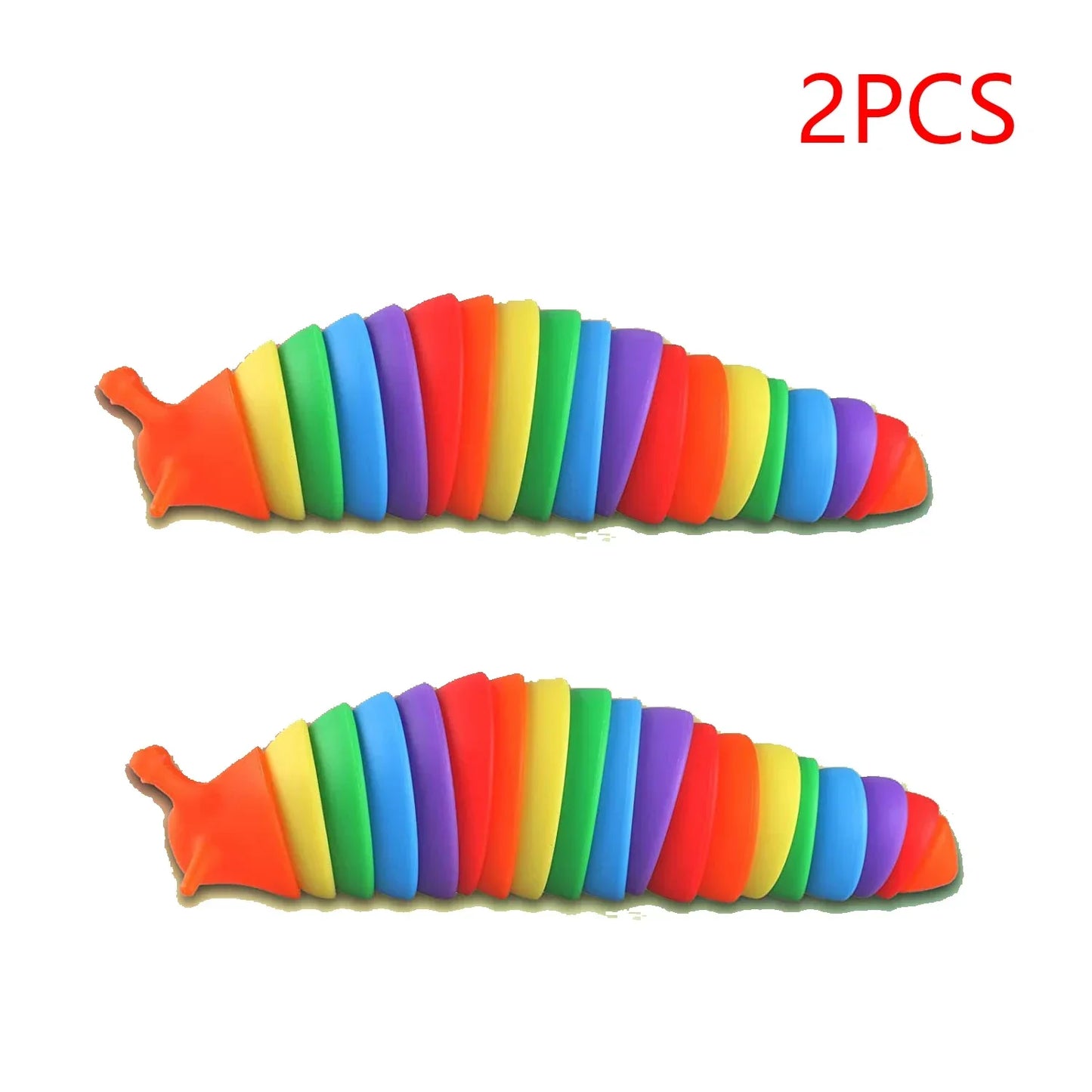 Fidget Slug – Brinquedo Sensorial Colorido para Alívio de Estresse