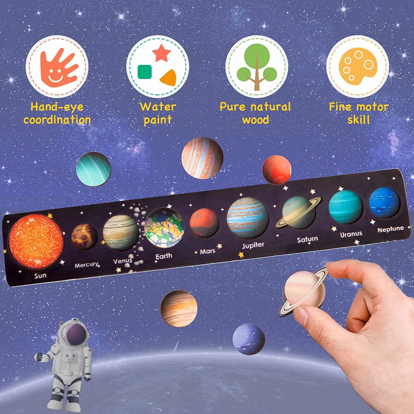 Quebra-Cabeça Planetário Montessori