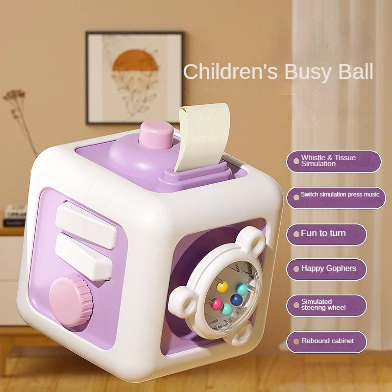 Cubo Sensorial Montessori 6 em 1