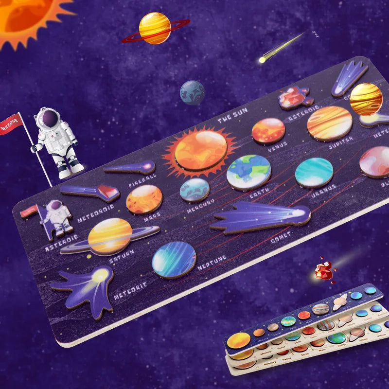 Quebra-Cabeça Planetário Montessori
