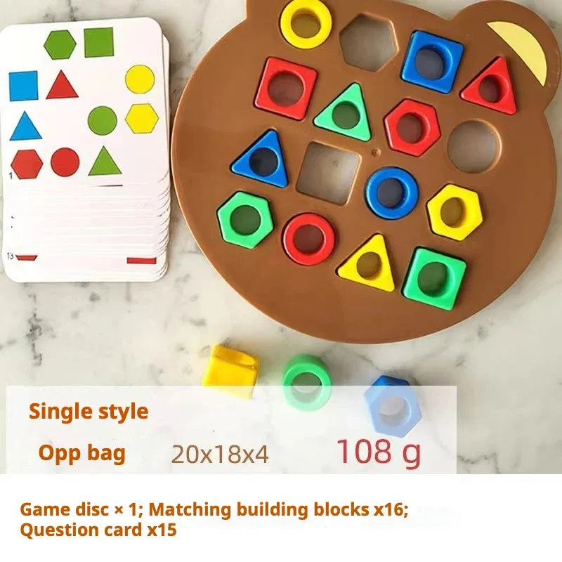 Quebra-Cabeça Montessori de Classificação Geométrica
