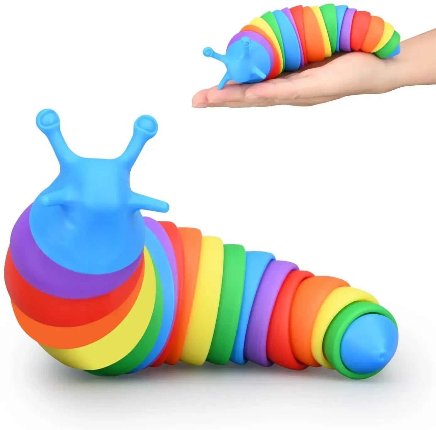 Fidget Slug – Brinquedo Sensorial Colorido para Alívio de Estresse