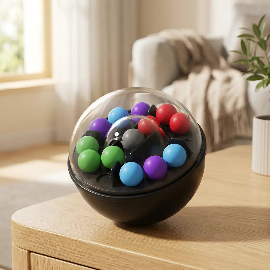 Bola de Quebra-Cabeça de Contas Mágicas Giratórias Inteligentes Golfinho Xadrez