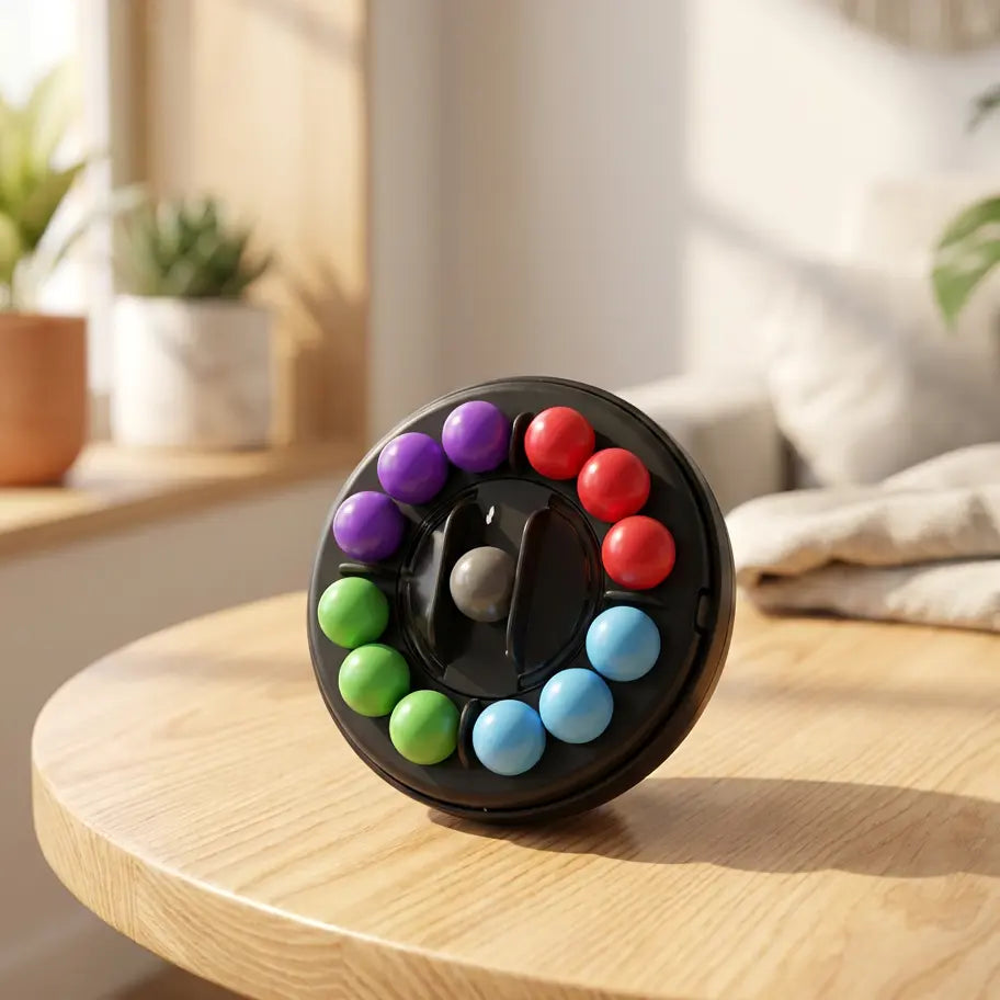 Bola de Quebra-Cabeça de Contas Mágicas Giratórias Inteligentes Golfinho Xadrez