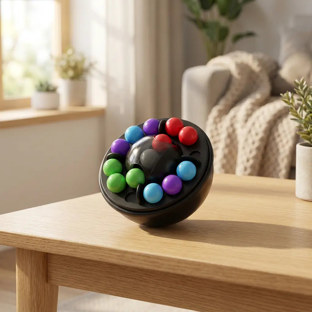 Bola de Quebra-Cabeça de Contas Mágicas Giratórias Inteligentes Golfinho Xadrez