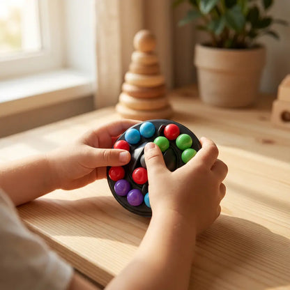 Bola de Quebra-Cabeça de Contas Mágicas Giratórias Inteligentes Golfinho Xadrez