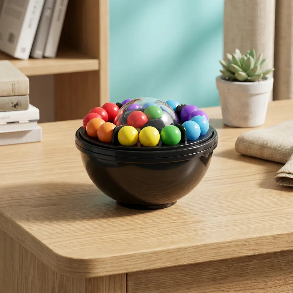 Bola de Quebra-Cabeça de Contas Mágicas Giratórias Inteligentes Golfinho Xadrez