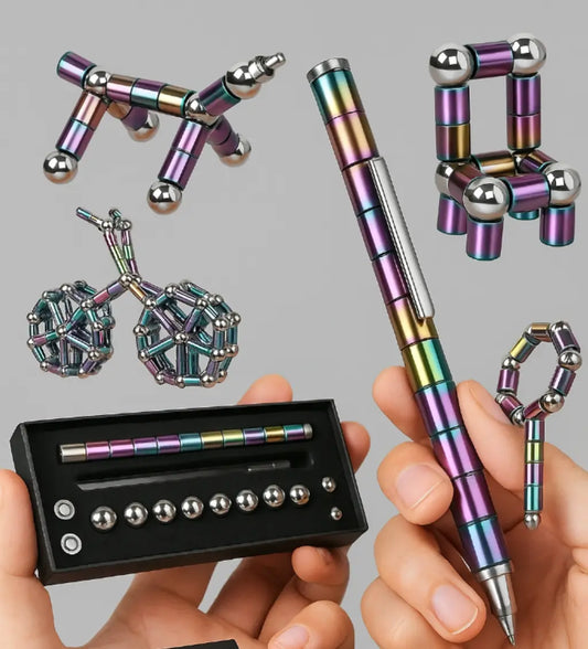 Caneta Magnética Anti-Estresse MagniPen Golfinho Xadrez