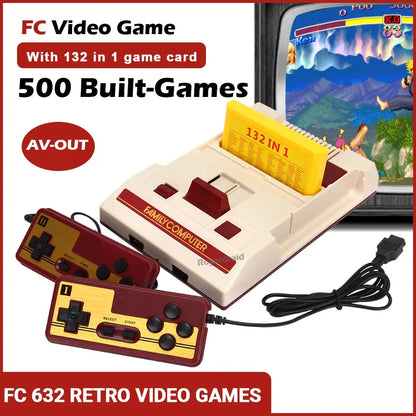 FC Retro - Console de Videogame de 8 bits - Golfinho Xadrez