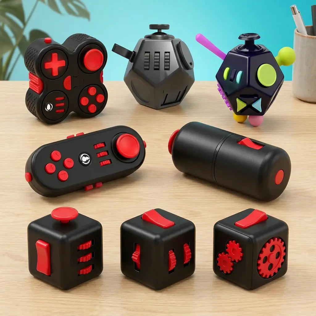 Kit de 8 Brinquedos Anti-Estresse Golfinho Xadrez