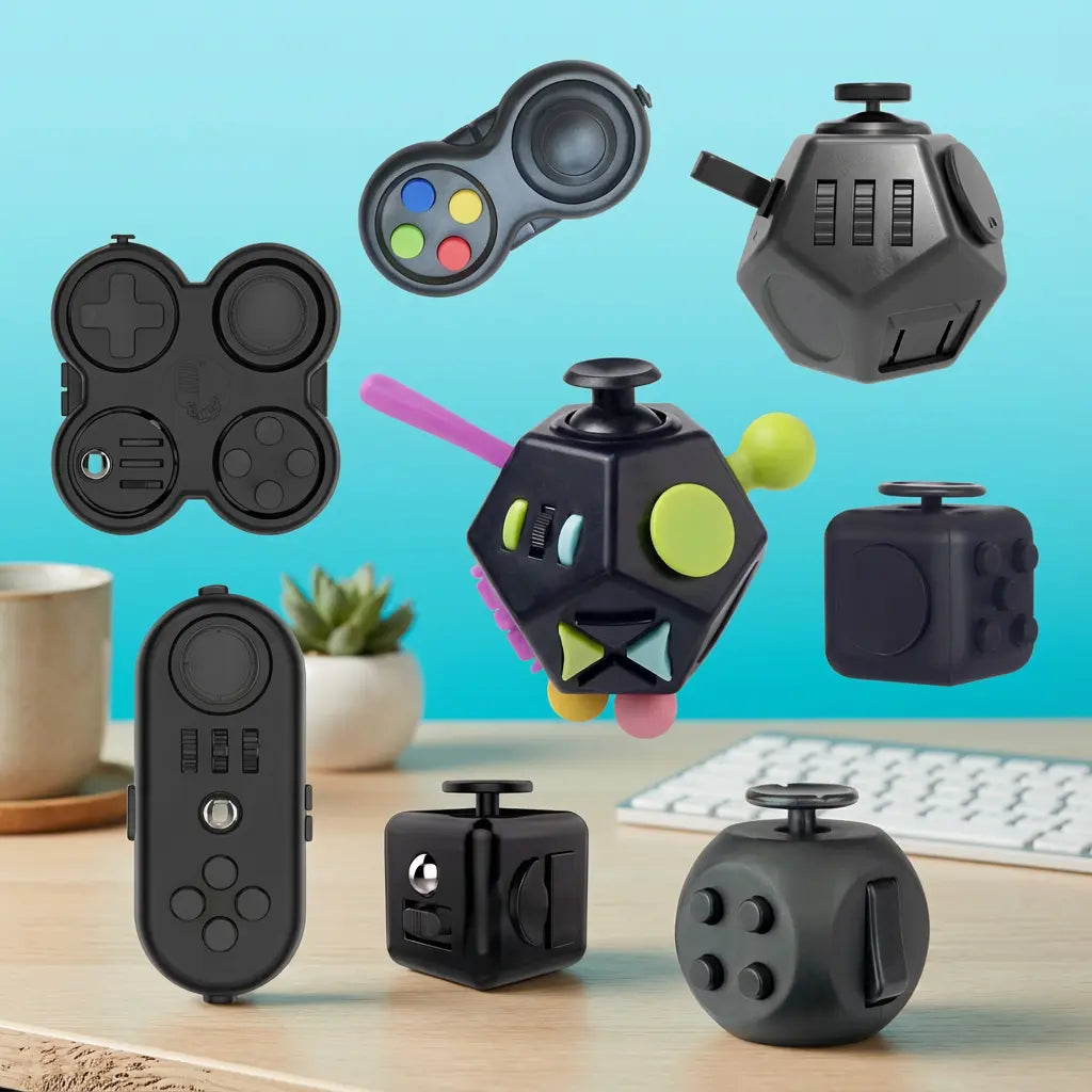 Kit de 8 Brinquedos Anti-Estresse Golfinho Xadrez