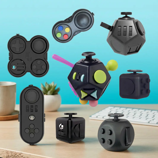 Kit de 8 Brinquedos Anti-Estresse Golfinho Xadrez