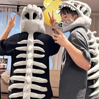Máscara e Esqueleto Articulado de Dinossauro