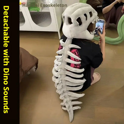 Máscara e Esqueleto Articulado de Dinossauro