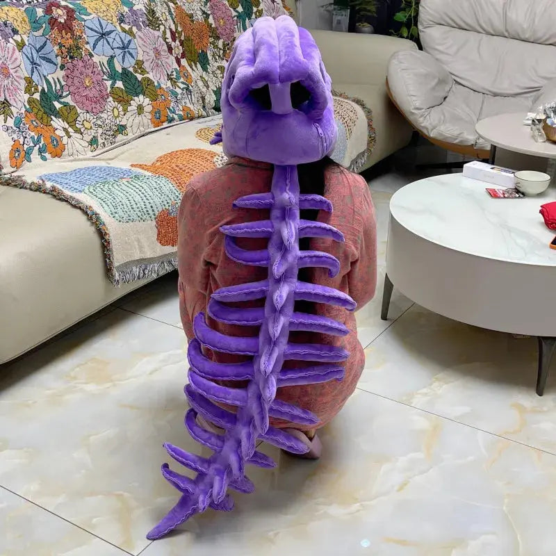 Máscara e Esqueleto Articulado de Dinossauro
