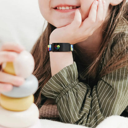 Pulseira de Autismo Personalizada - Golfinho Xadrez