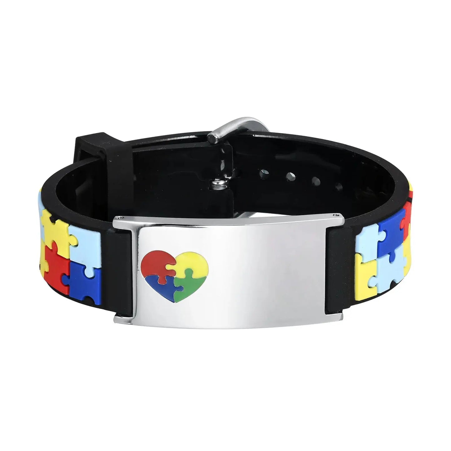 Pulseira de Autismo Personalizada - Golfinho Xadrez