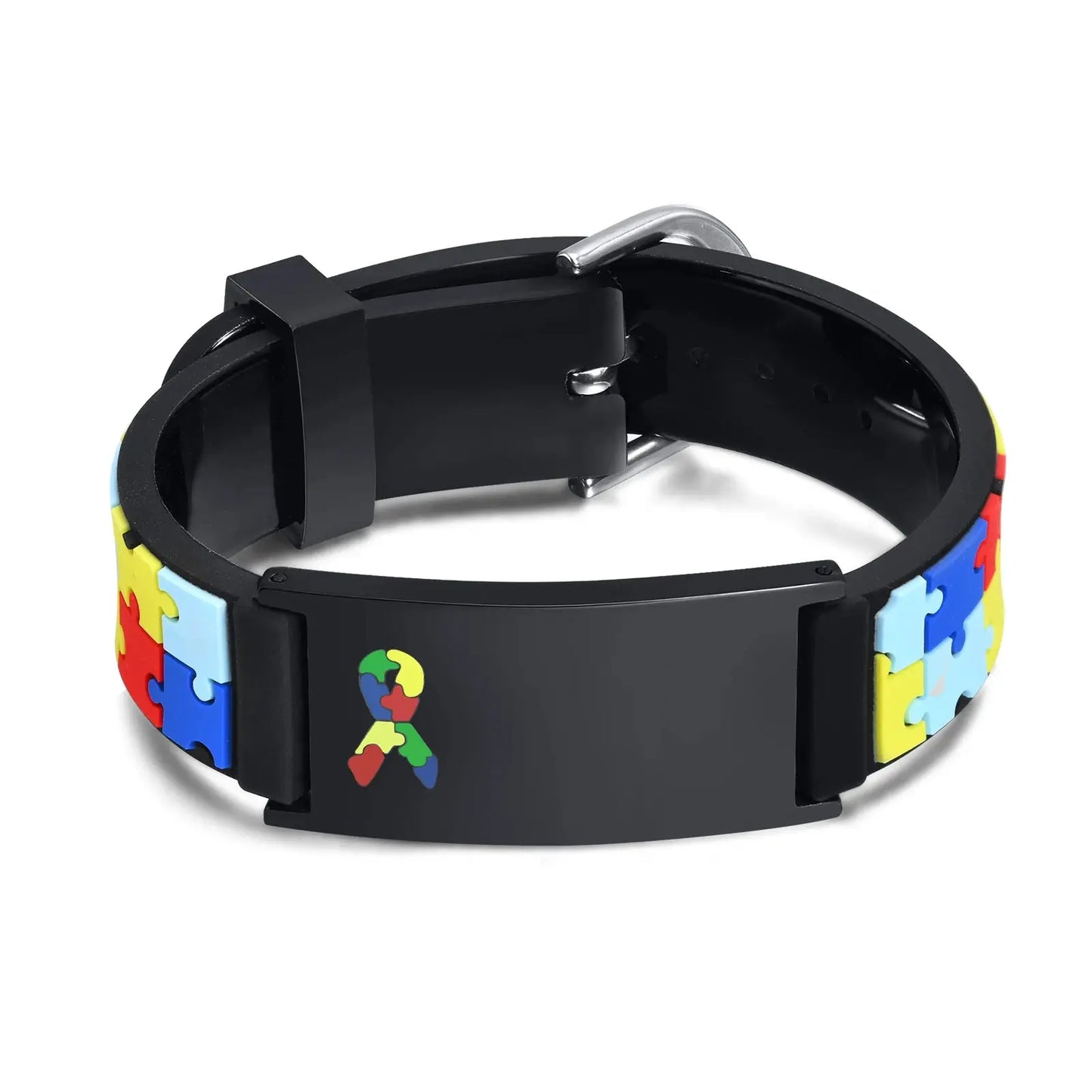 Pulseira de Autismo Personalizada - Golfinho Xadrez