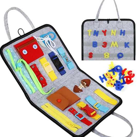 Placa Sensorial Montessori Dobrável