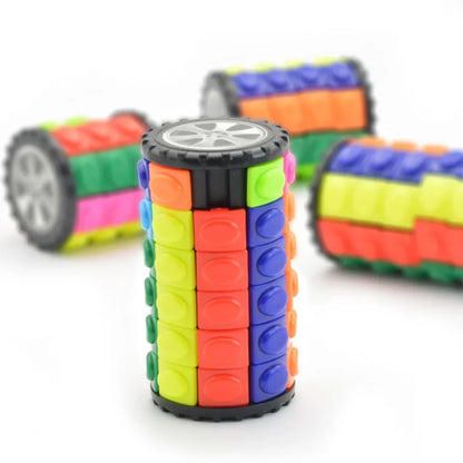 Cubo Mágico 3D Cilíndrico Torre de Milho
