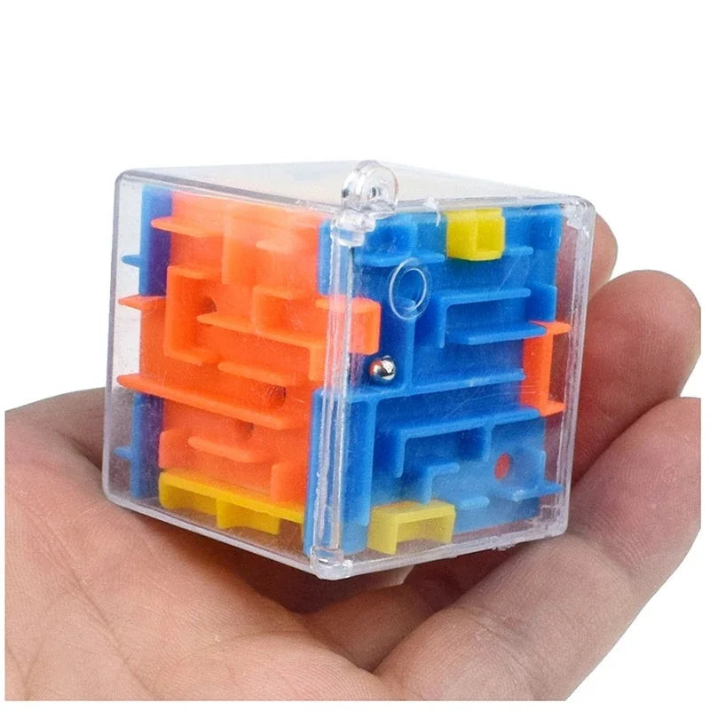 Cubo Mágico 6 Lados Transparente de Agilidade e Foco