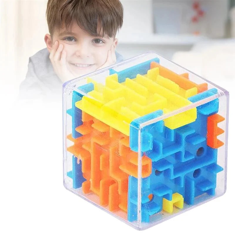 Cubo Mágico 6 Lados Transparente de Agilidade e Foco