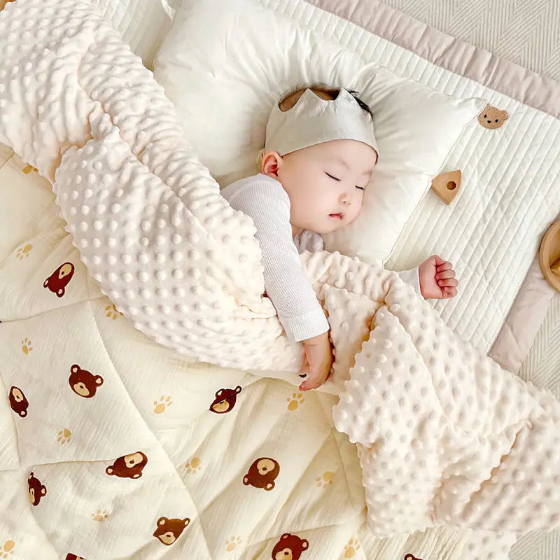 Edredom Sensorial de Inverno Estilo Coreano para Bebês