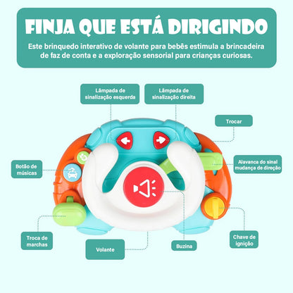 Brinquedo Sensorial Montessori com Volante