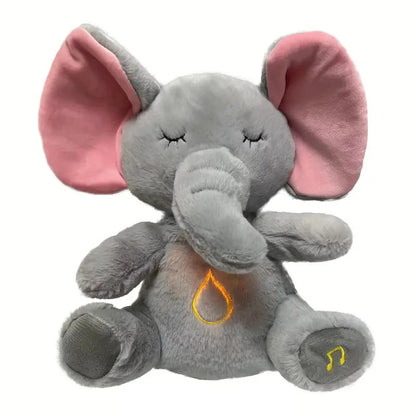 Elefante de Pelúcia Sensorial com 4 Modos de Respiração