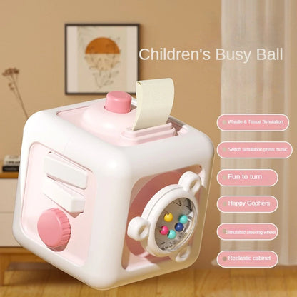 Cubo Sensorial Montessori 6 em 1