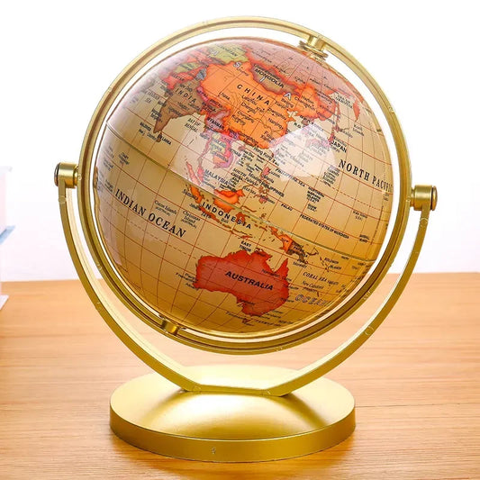 Globo Terrestre Decorativo Retrô em Inglês