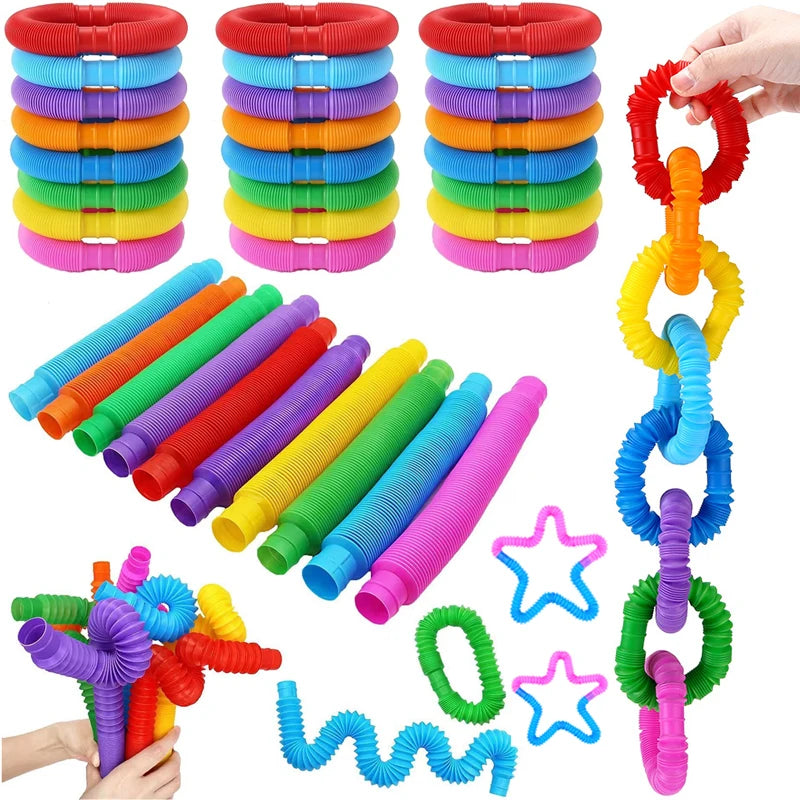 Tubo Sensorial Telescópico Arco-Íris