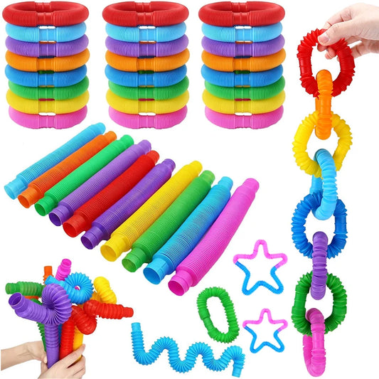 Tubo Sensorial Telescópico Arco-Íris