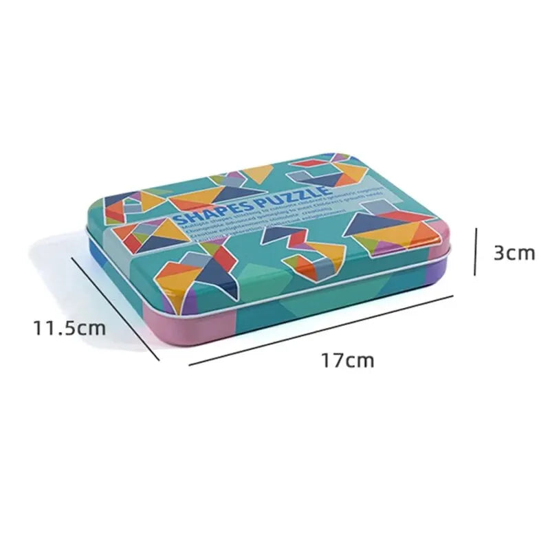 Kit de Geometria Montessori em Caixa de Ferro