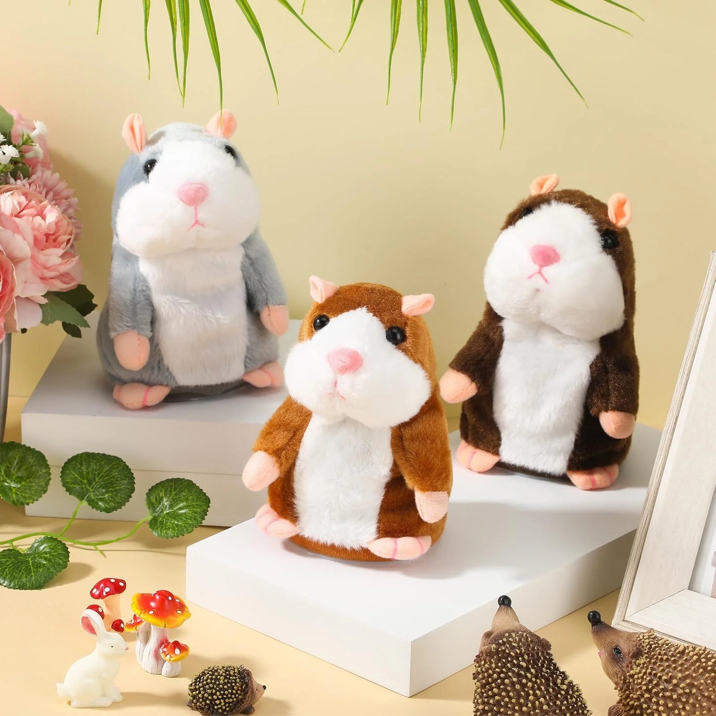 Hamster de Pelúcia Interativo com Simulação de Voz