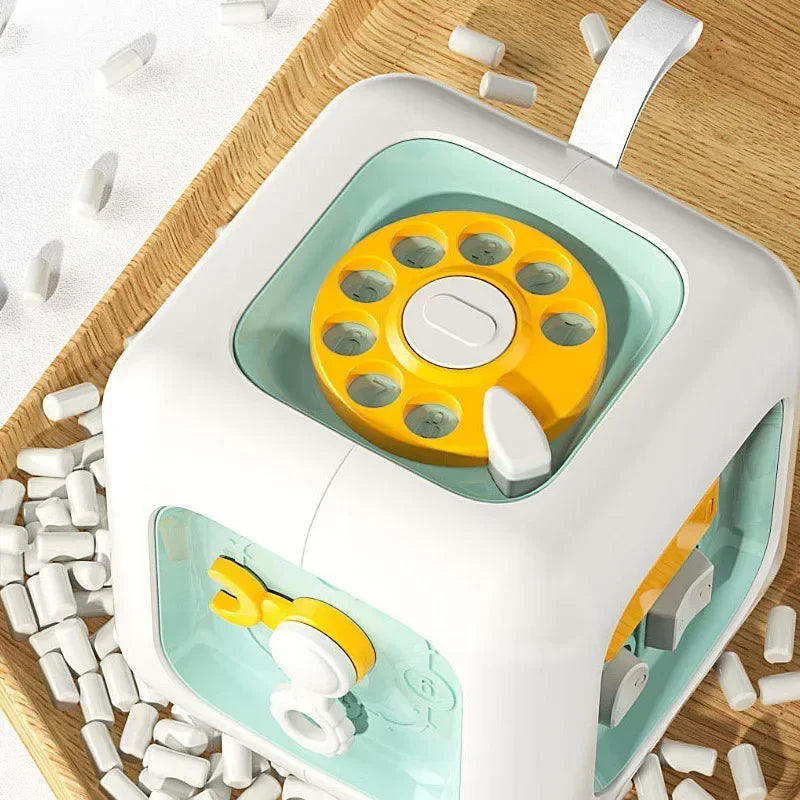 Cubo Sensorial Montessori 6 em 1