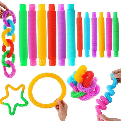 Tubo Sensorial Telescópico Arco-Íris