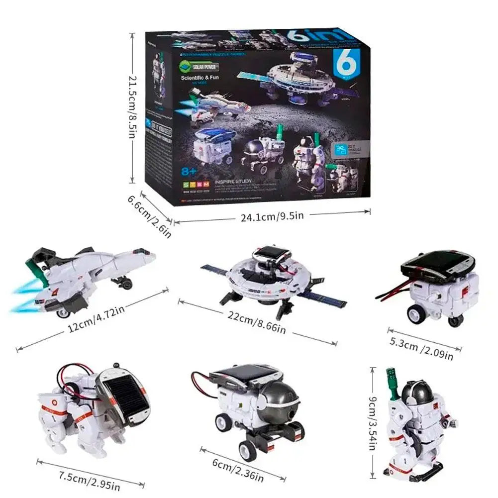 Kit de Engenharia Robótica Solar 6 em 1 Educativo