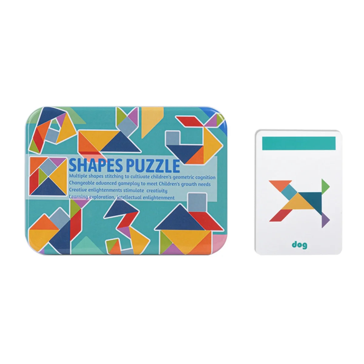 Kit de Geometria Montessori em Caixa de Ferro