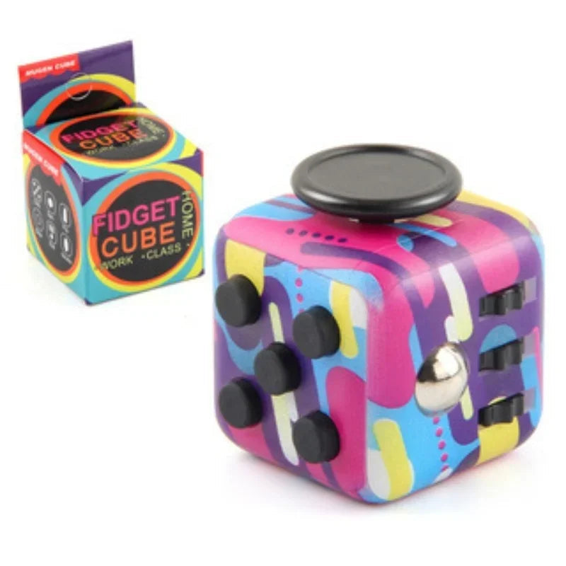 Cubo Fidget Antiestresse de Compressão Sensorial