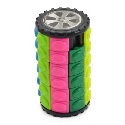 Cubo Mágico 3D Cilíndrico Torre de Milho