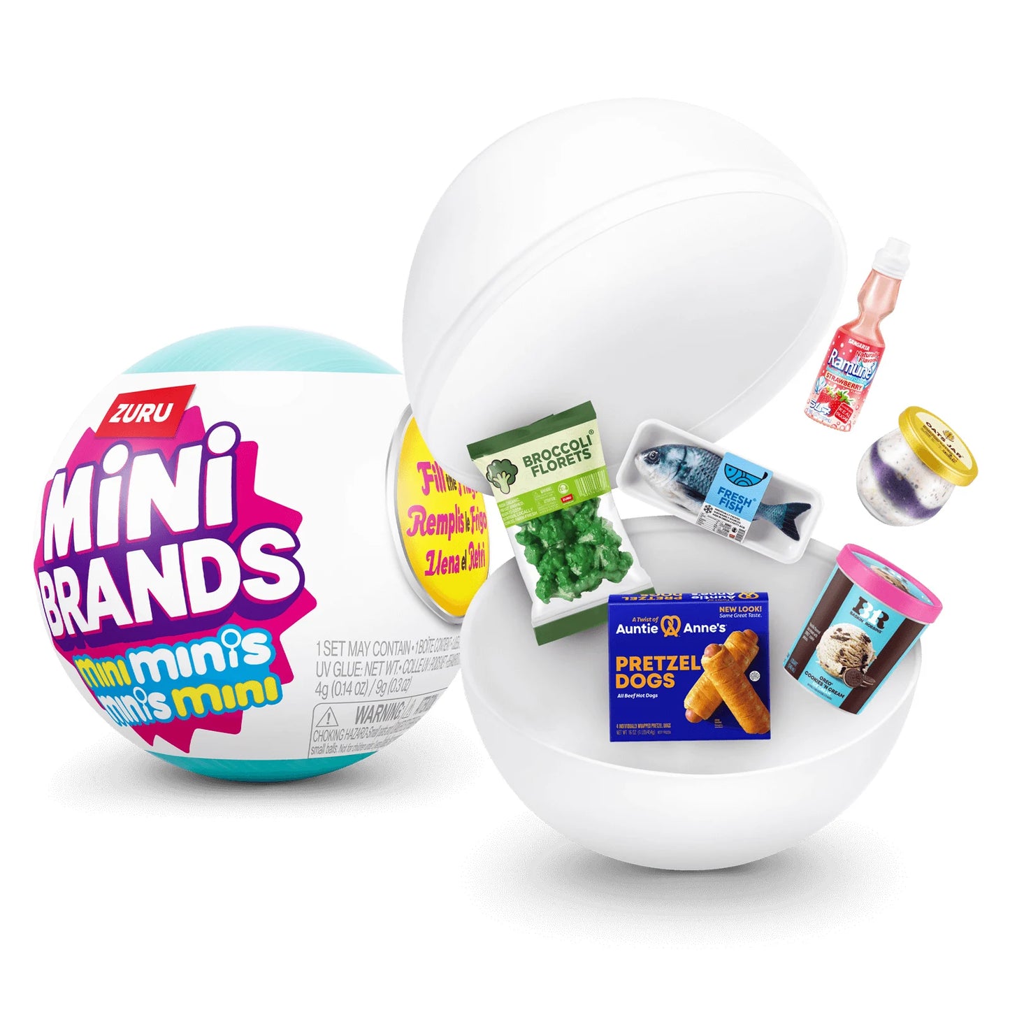 Kit 5x Cápsulas Surpresa Mini Marcas Colecionáveis