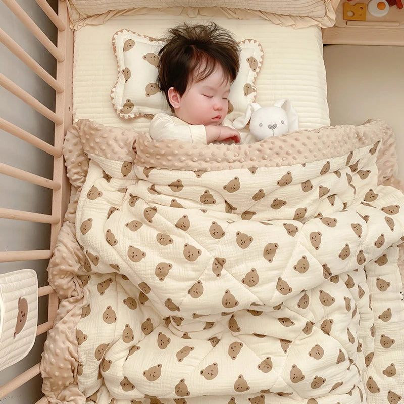 Edredom Sensorial de Inverno Estilo Coreano para Bebês