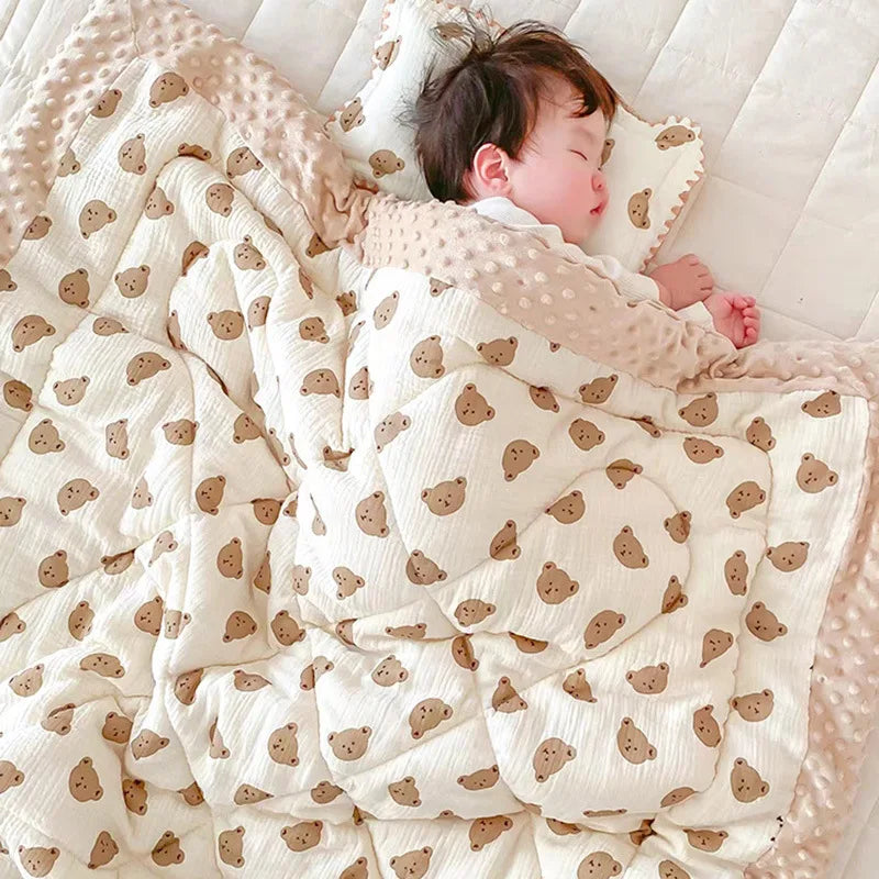 Edredom Sensorial de Inverno Estilo Coreano para Bebês