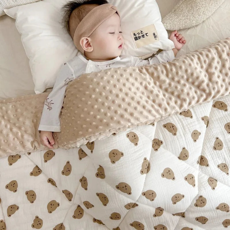 Edredom Sensorial de Inverno Estilo Coreano para Bebês