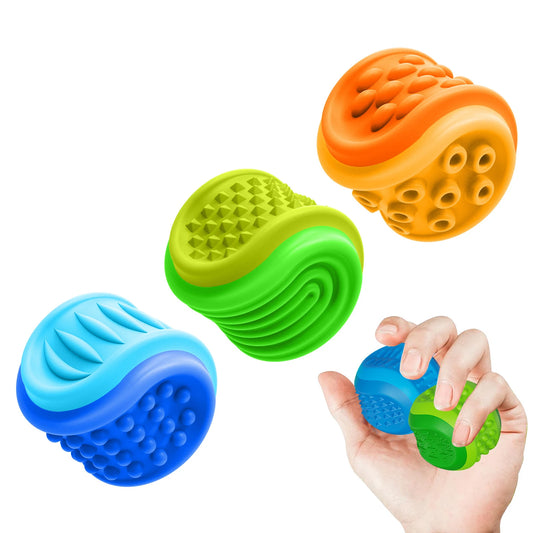 Pedra Sensorial de Silicone Texturizada Dupla Face