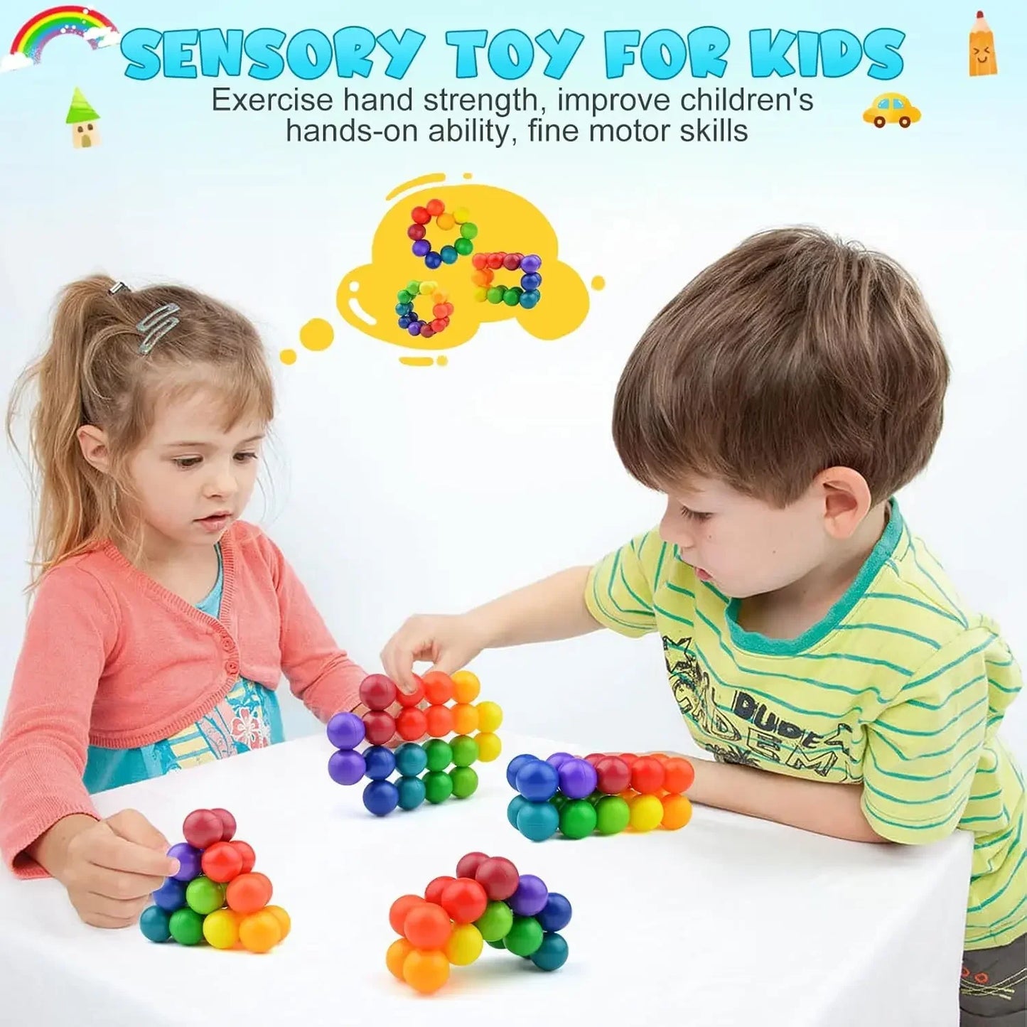 Esfera Fidget Sensorial para Autismo e TDAH