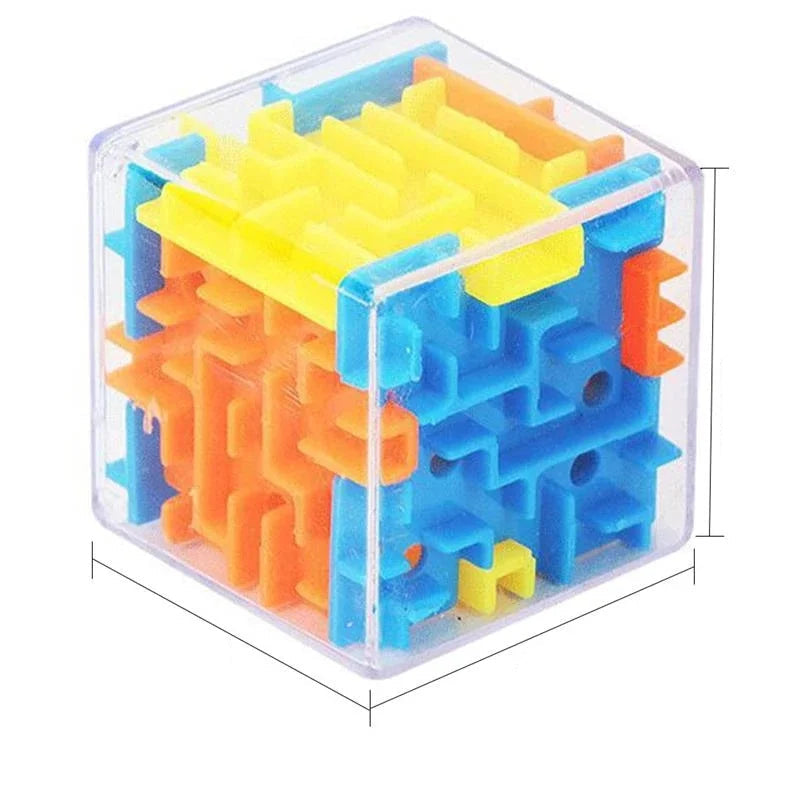 Cubo Mágico 6 Lados Transparente de Agilidade e Foco